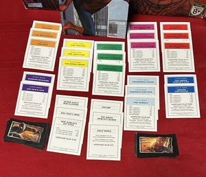 Monopoly Spiderman Title Cards Board Game Pieces Replacement Parts And Manual - Picture 1 of 2