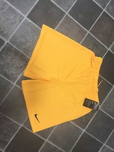 Nike Dry Fit Youth Unisex Yellow Shorts Brand New Size XL Age 13-15 Years