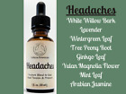 HEADACHES Herbal Tincture Blend / Liquid Extract / Organic Apothecary Herbs