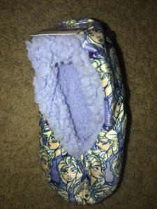 Frozen 2 Elsa Slipper Socks Size M/L (13-4) Disney Blue Girls NEW - Picture 1 of 4