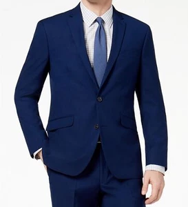 $270 Kenneth Cole Reaction Men's Blue Slim-Fit Sport Coat Suit Jacket Size 46R - Picture 1 of 3