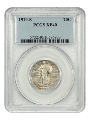1919-S 25C PCGS XF40 Cover