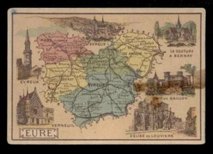 chromo AIGUEBELLE-cartes de departements EURE - Picture 1 of 1