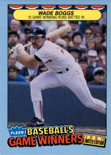 1987 Fleer Game Winners Baseball Singles You Pick Your Cards - Image 1 of 1
