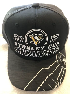 Pittsburgh Penguins Cap Snap Back grau Reebok 2017 Stanley Cup Champs NHL, neu - Bild 1 von 8