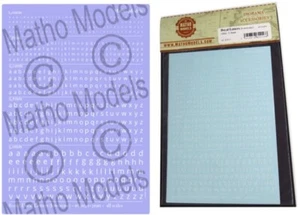 Matho Models 80016 decalcomanie scritte multiscala bianco cassa inferiore 1-3 mm - Foto 1 di 1