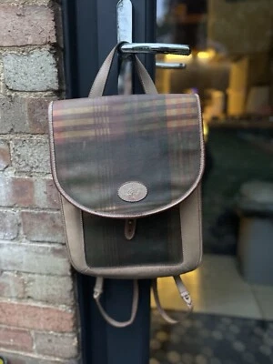 Bolso Mochila Mulberry Auténtico Tartán Cuadros Buen Estado Estilo Vintage Foto 1 de 4