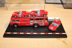 1:87 Redline Fiat Bertoletti 642N mit 3 x Lemans Miniature Ferrari 250p 23,22,21 - Bild 1 von 12