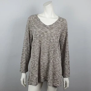 Beme Grey White V Neck Light Knit Long Sleeve Jumper Plus Size S Casual BNWT $59 - Bild 1 von 12