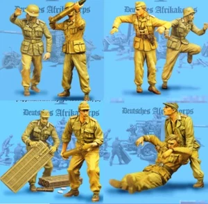 Deutsches Afrika Korps Resin Modellbausatz WWII Figuren Set ungebaut Maßstab 1:35 - Bild 1 von 1