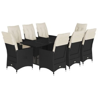 Modern 8-Seater Outdoor Dining Set with Cushions vidaXL - Image 1 of 3