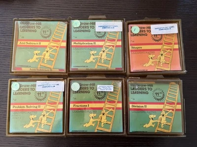 McGraw-Hill Ladders To Learning - Mathematic Titles - x6 Commodore 64 - Image 1 of 4
