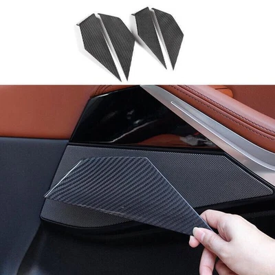 Ajuste para BMW X7 G07 2019-2022 fibra de carbono seca panel interior cubierta embellecedor 4 piezas Foto 1 de 4
