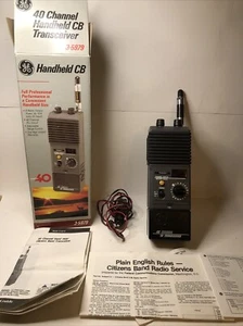 GE 40 Channel CB Transceiver Handheld 3-5979 Sentry Search Walkie Talkie - Picture 1 of 12