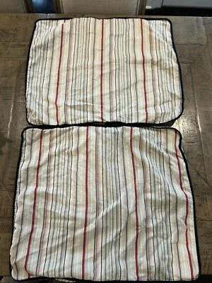 Juego de 2 fundas estándar de algodón a rayas de algodón CRATE & BARREL Sevilla Foto 1 de 2