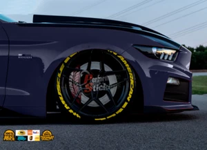 Tire Lettering AMERICAN MUSCLE PERMANENT Stickers 2.00"fits 16"-22"FAST SHIPPING - Picture 1 of 2