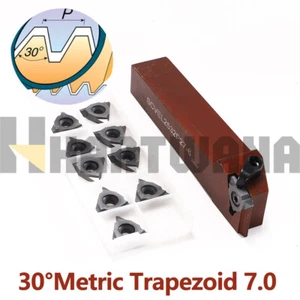 Insertos roscados indexables 30° TR7 torno trapezoidal soporte de herramientas roscado - Imagen 1 de 11