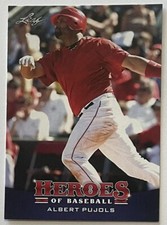 ALBERT PUJOLS, RARE ! 2015 LEAF "HEROES OF BASEBALL" CARD, WOW !