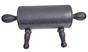 ANTIQUE ROLLING PIN STYLE GOUT STOOL ORIG PAINT - Picture 1 of 10