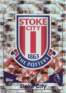 2016 / 2017 EPL Match Attax Base Card (235) STOKE CITY Logo - Bild 1 von 1