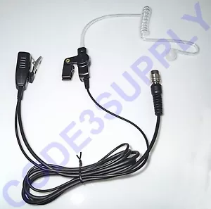 Quick Disconnect Heavy Duty Acoustic Tube Headset for Motorola HT XTS MTX GP EF3 - Picture 1 of 8