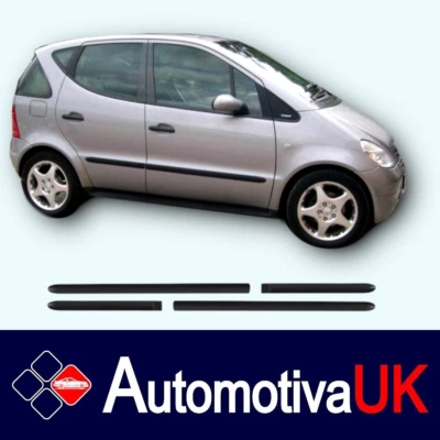 Mercedes A-Class Mk1 NEW Black Rubbing Strips | Door Protectors | Side Mouldings - Image 1 of 4