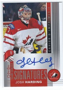 2013-14 O-Pee-Chee Team Canada Signatures #TCJH Josh Harding