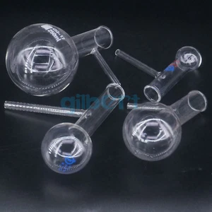 Frasco de destilación de vidrio 30-2000 ml parte inferior redonda con brazo lateral destilación de laboratorio - Imagen 1 de 25