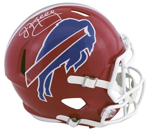 Bills Jim Kelly Authentic Signed Red TB Full Size Speed Rep Helmet BAS Witness - Picture 1 of 3