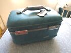 Vintage American Tourister Train Case Cosmetic Light Blue Suitcase Read