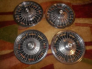 NICE ORIGINAL CHEVROLET 14" WIRE SPOKE Wheel Cover Chevy Camaro Chevelle Hub Cap - Picture 1 of 6