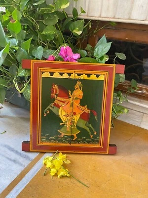 Antique Wooden Wall Décor Window  Frame Hand Painted Original Decorative - MH - Imagem 1 de 4