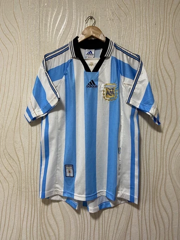 ARGENTINA 1998 1999 HOME FOOTBALL SHIRT SOCCER JERSEY ADIDAS sz M MEN VINTAGE Cover