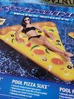 Inflatable Pizza Slice Pool Swimming Float. Floating Slice Shape Water Bed 90645