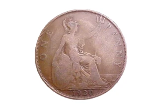 1920 Great Britain 1 Penny KM# 810 - Nice Circ Collector Coin!! -c3883xqn - Picture 1 of 2