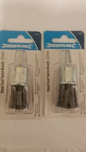 Stahlenddrahtbürsten 22 mm x 6 mm Vorbau 20.000 rpm 2er-Pack Schwerlast AUF LAGER - Bild 1 von 7