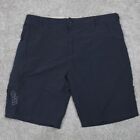Gill Shorts Men's XL (38"-40") Black UV Tec Cargo Nylon Adjustable Fishing
