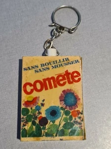 Porte clé vintage 60/70 lessive comete sans bouillir sans mousser - Imagen 1 de 3