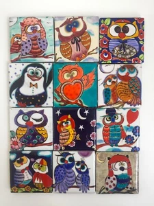 Owl Delights: Colourful Fridge Magnets, Perfect Gift, Cute Kitchen Decor - Picture 1 of 15