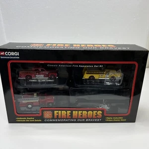 Corgi Fire Heroes Classic American Fire Apparatus Set #3 2002 New in Box - Picture 1 of 6