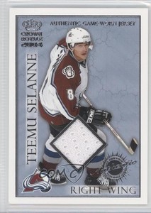 2003 Pacific Crown Royale Authentic Game-Worn Jerseys Retail Teemu Selanne HOF