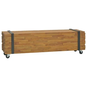 Tidyard TV Stand with Teak Wood Television Stand for Living Room Home V0U0 - Picture 1 of 8