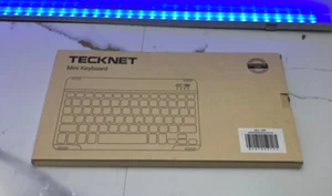 TECKNET Bluetooth Ultra-Slim Wireless Keyboard Rechargeable Wireless Mini X366 - Picture 1 of 2