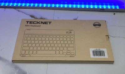 TECKNET Bluetooth Ultra-Slim Wireless Keyboard Rechargeable Wireless Mini X366 - Image 1 of 2