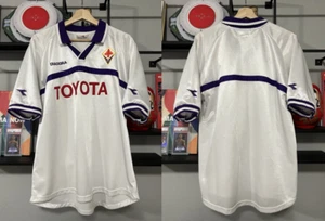 Vintage Diadora 2000-01 ACF Fiorentina Away Kit Jersey L - Picture 1 of 14