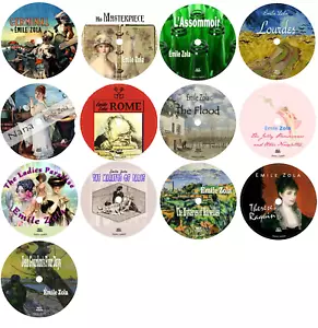 Émile Zola 21 Horror Mystery Adventure Audiobooks in 21 MP3 Audio CDs - Picture 1 of 3