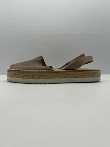 Mibo Sandals Sling back Espadrille Platform Leather Hand Made EUR 41 - Picture 1 of 11