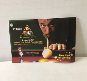 In the pocket with Charlie Batch 4th annual event memorabilia sponsor card - Picture 1 of 5