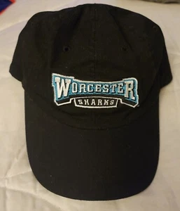 Worcester Sharks AHL Hockey Spell Out Promotional Floppy Style Hat New - Picture 1 of 8