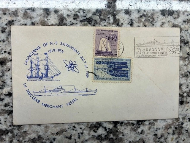 Launching of the N/S Savannah - 1st Nuclear Merchant Vessel - 1959 - Image 1 of 1